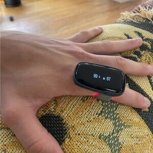 Smart Health Monitor Ring - Black